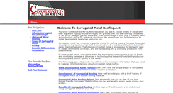 Desktop Screenshot of corrugatedmetalroofing.net